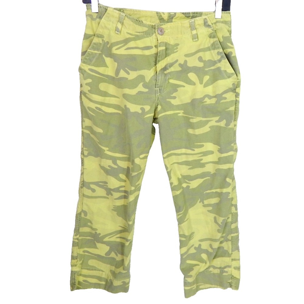Lucky Brand Pants Vintage Y2K Military Crop Camouflage Green